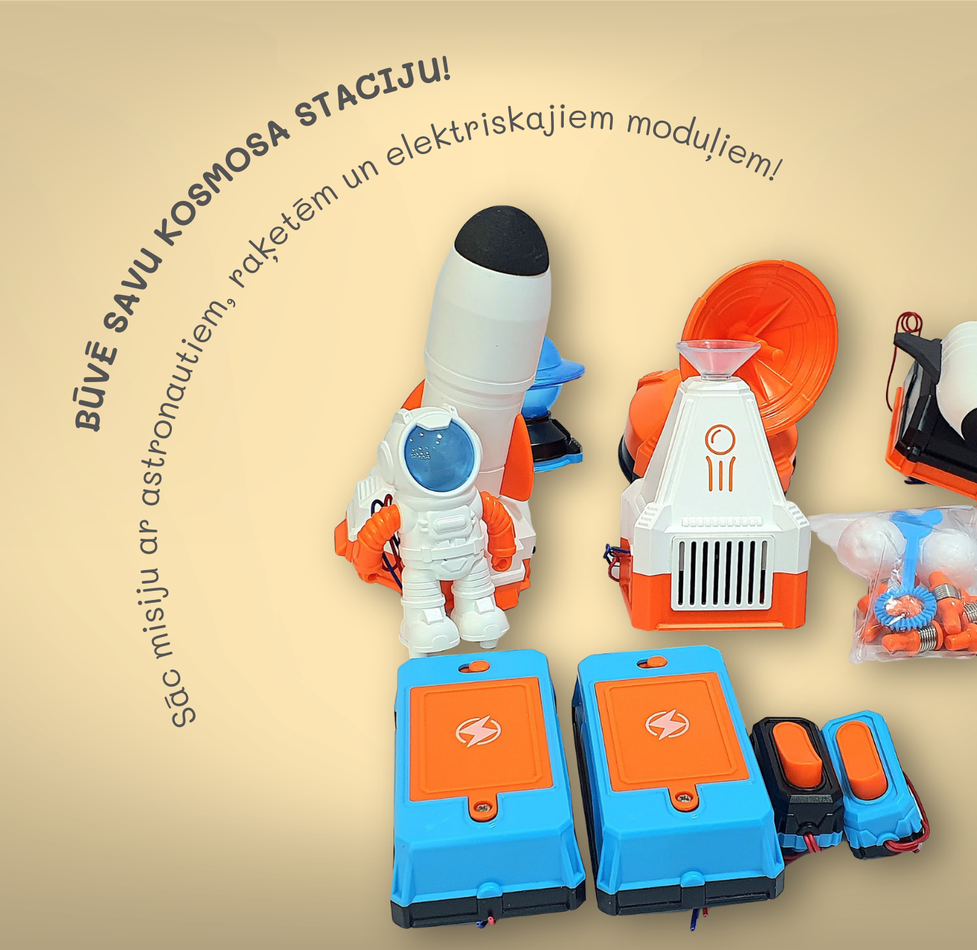 Elektroniskie būvbloki kosmoss – astronauta un kosmosa kuģa modulis
